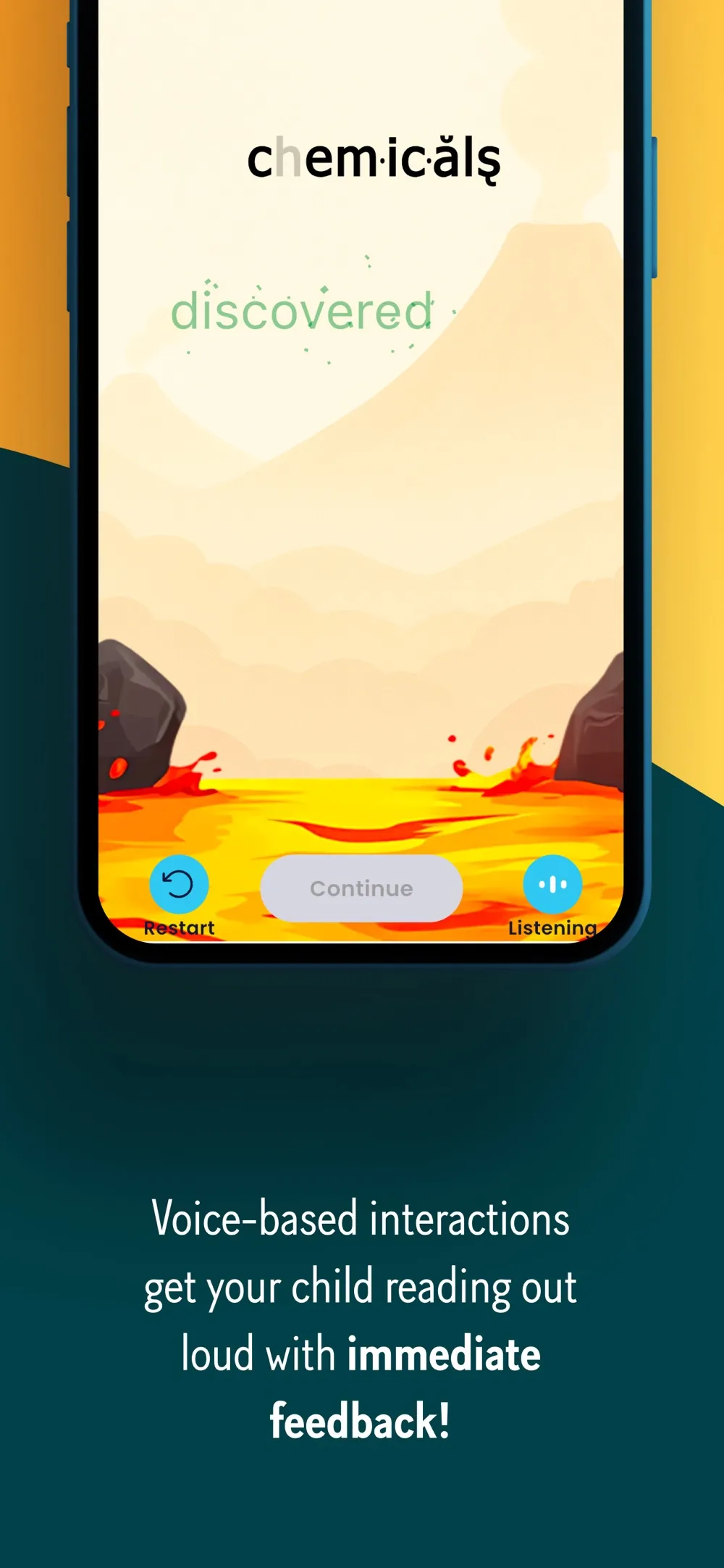 Voice-based reading exercise with instant feedback
