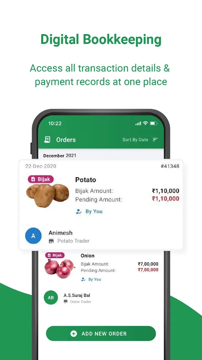 Digital bookkeeping with all transactions in one place