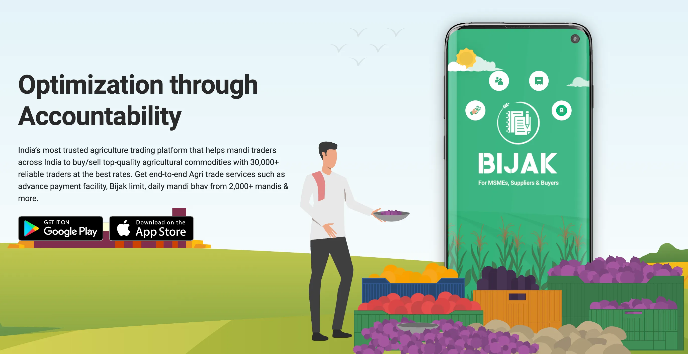 Bijak website — Optimization through Accountability
